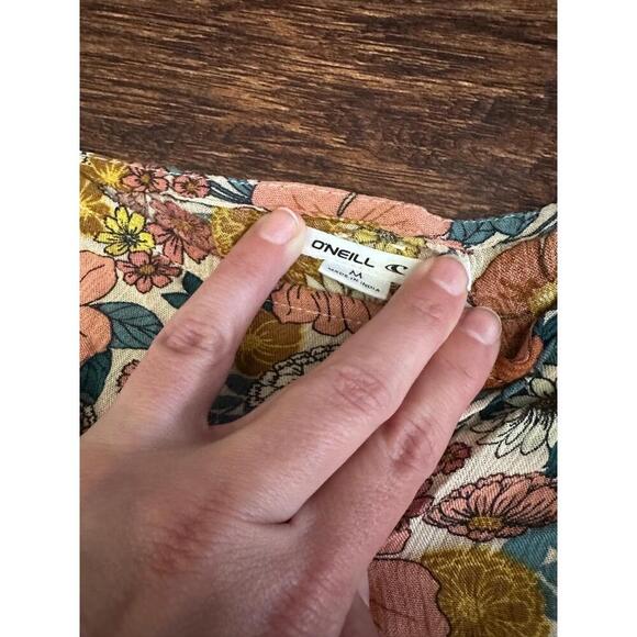 O'NEILL Camisole Top Womens Size M Floral Boho Summer Adjustable Straps - Picture 3 of 8